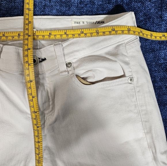 Rag & Bone Dre Slim Boyfriend Jean White 25 - Picture 4 of 8